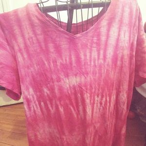 Catherine 3x tie die pink t shirt